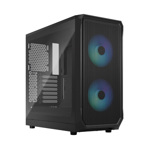 Fractal Design Focus 2 Mesh RGB TG Clear Tint ATX Mid Tower Cabinet White
