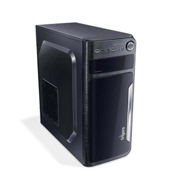 Fingers PowerTower C8 With SMPS ATX Mid Tower Cabinet Black