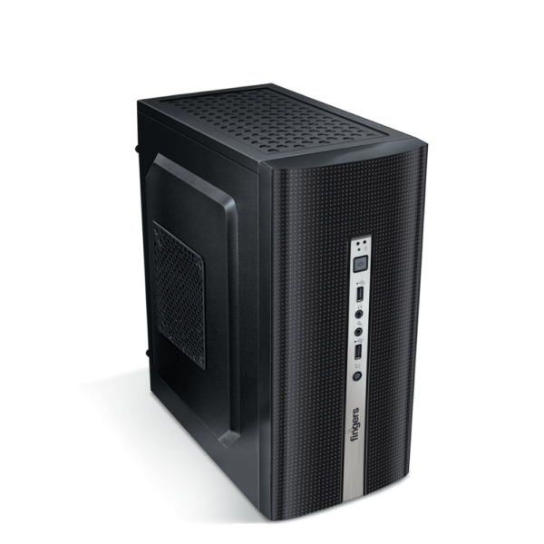 Fingers Turbo-Mini With SMPS M-ATX Mini Tower Cabinet Black