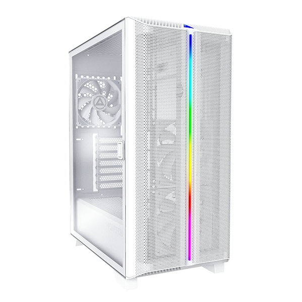 Montech Sky One Lite Mesh ARGB ATX Mid Tower Cabinet Frost White