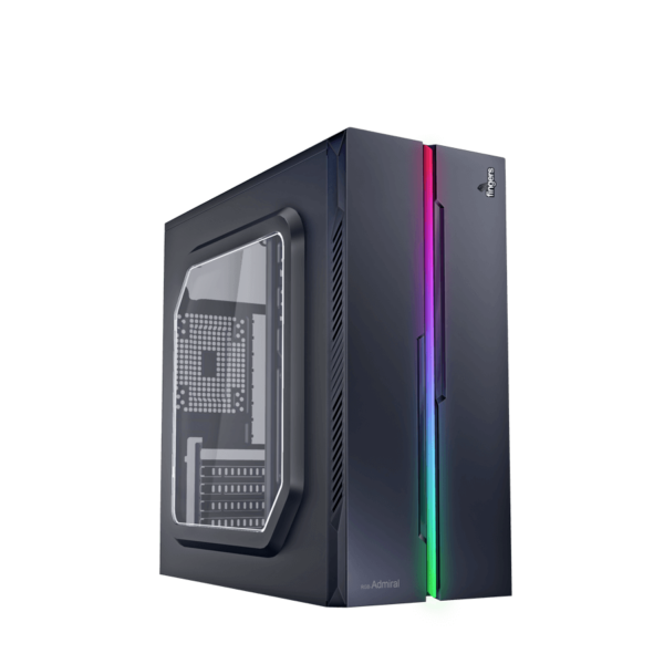 Fingers RGB-Admiral ATX Mid Tower Cabinet Matte Black