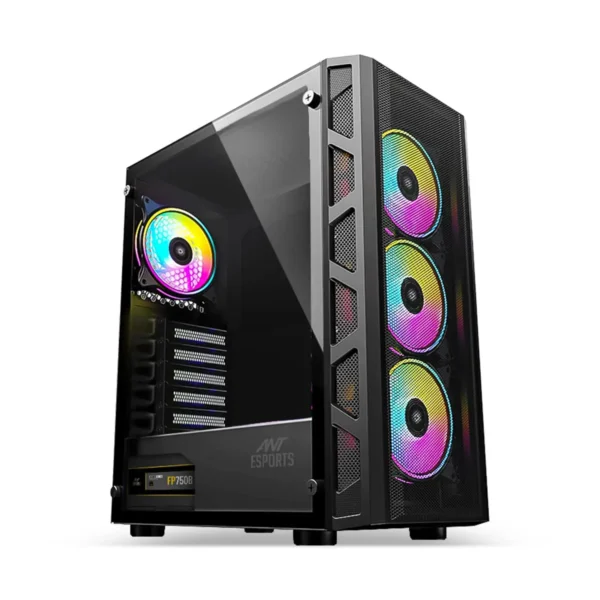 Ant Esports 510 Air ARGB E-ATX Cabinet Black